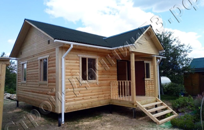 1 Брусовой дом ОД-7 6×8, 48 м², Московская область, Город Воскресенск, СНТ «Союз». (8)